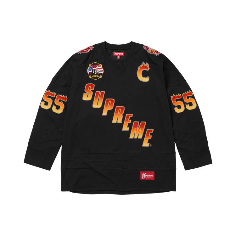 Supreme x Fdny Hockey Jersey Black - Im Your Wardrobe