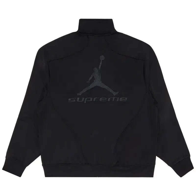 Supreme x Jordan Tricot Track Jacket &#39;Black&#39; (FW24) - Im Your Wardrobe