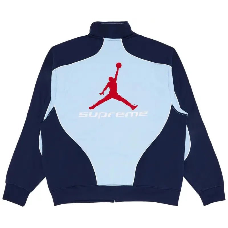 Supreme x Jordan Tricot Track Jacket &#39;Light Blue&#39; (FW24) - Im Your Wardrobe