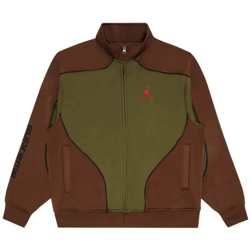 Supreme x Jordan Tricot Track Jacket &#39;Olive&#39; (FW24) - Im Your Wardrobe