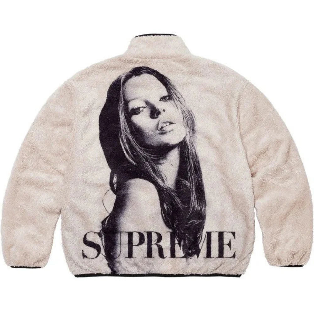 Supreme x Kate Moss Fleece Jacket &#39;Natural&#39; (FW24) - Im Your Wardrobe