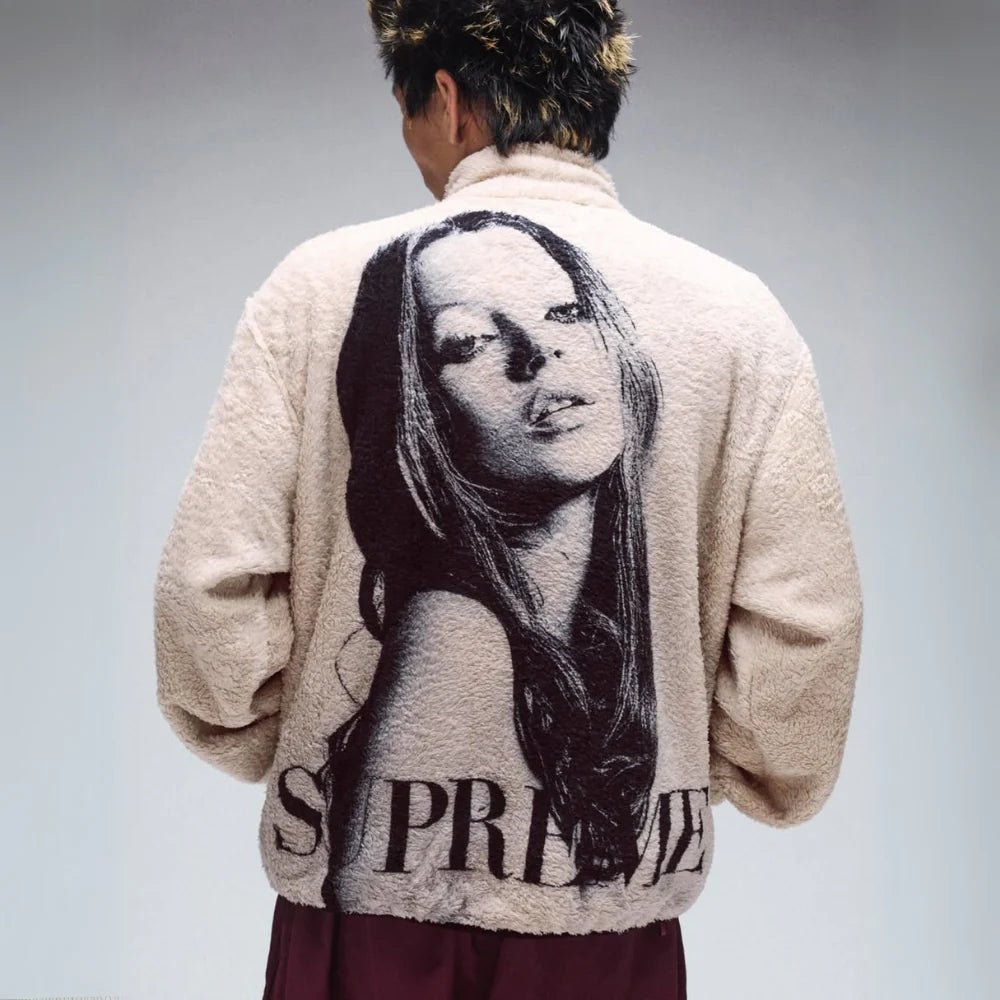 Supreme x Kate Moss Fleece Jacket &#39;Natural&#39; (FW24) - Im Your Wardrobe