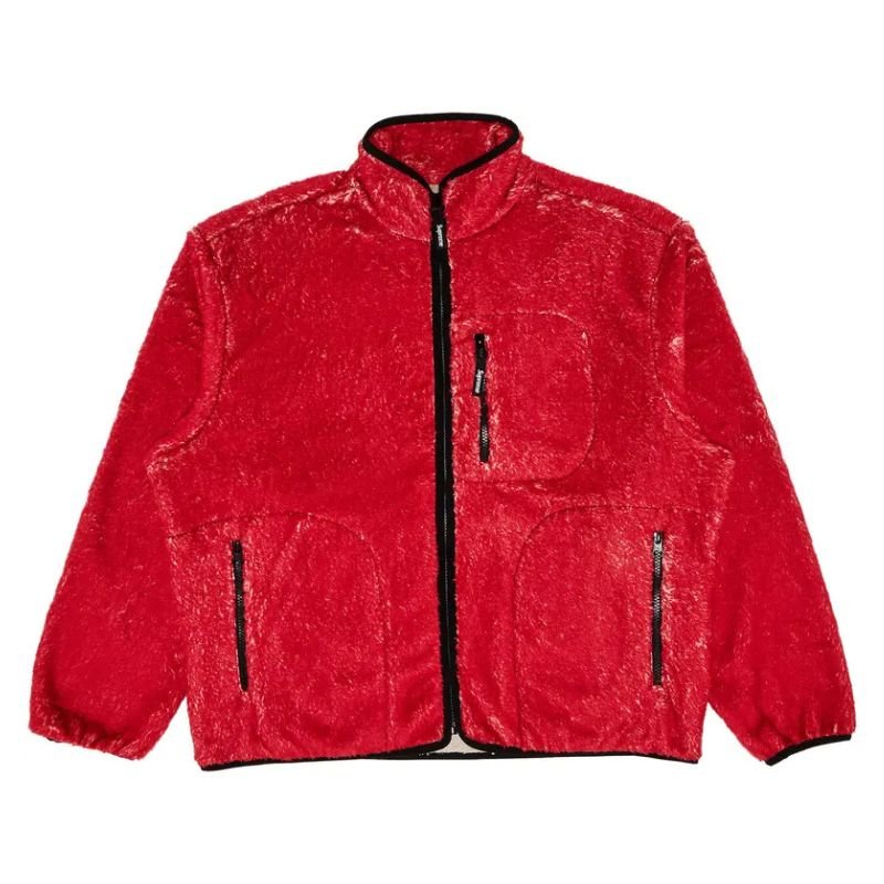 Supreme x Kate Moss Fleece Jacket &#39;Red&#39; (FW24) - Im Your Wardrobe