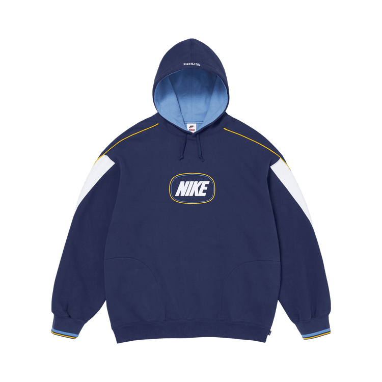 Supreme x Nike Hooded Sweatshirt Navy - Im Your Wardrobe