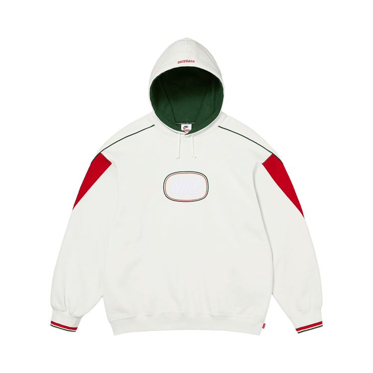 Supreme x Nike Hooded Sweatshirt White - Im Your Wardrobe