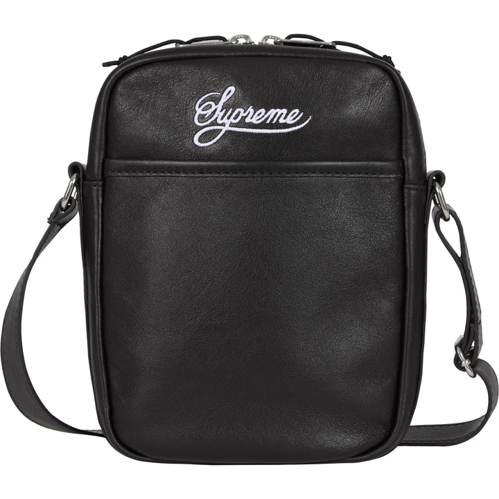 Supreme x Nike Leather Shoulder Bag 'Black' (SS25)