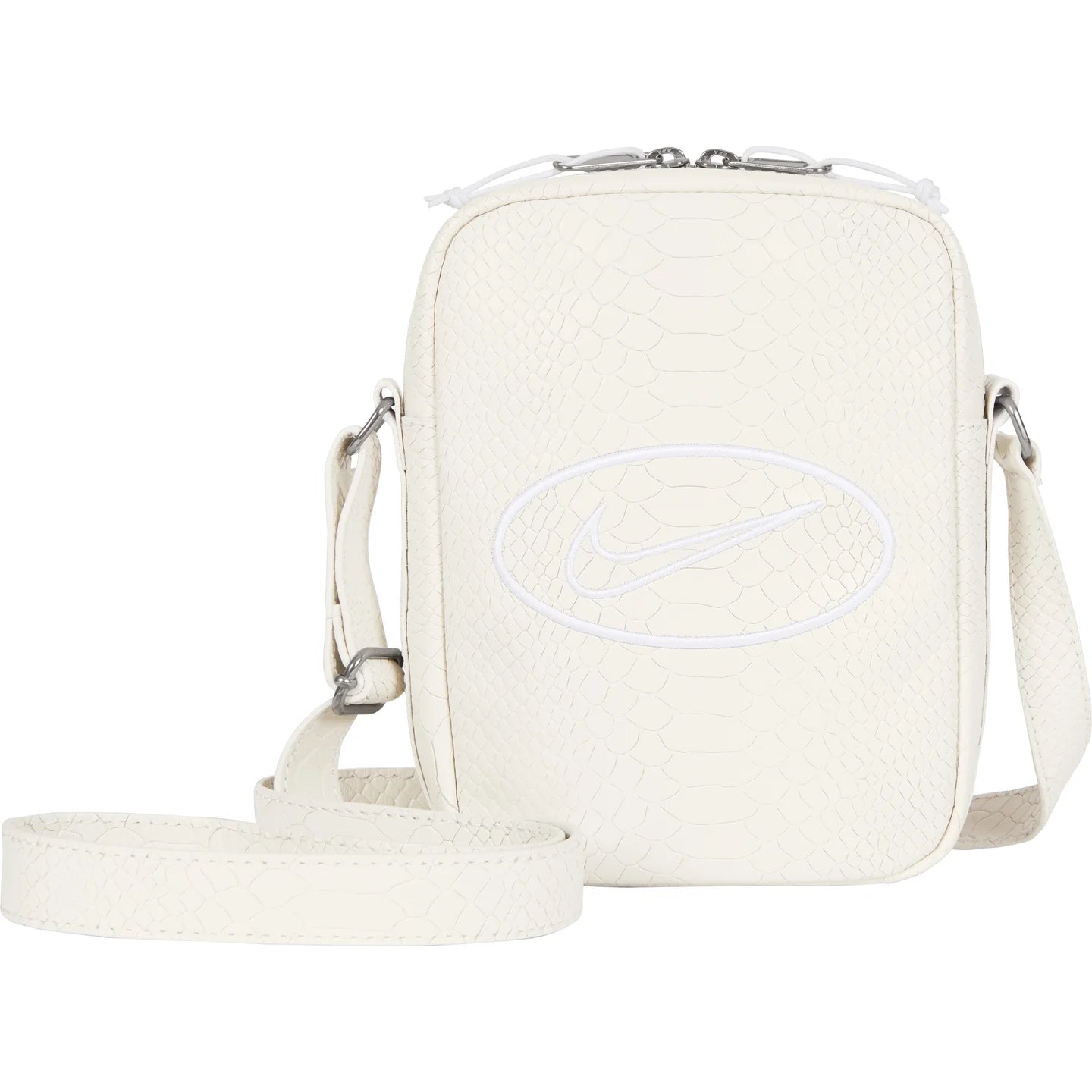 Supreme x Nike Leather Shoulder Bag 'White' (SS25)