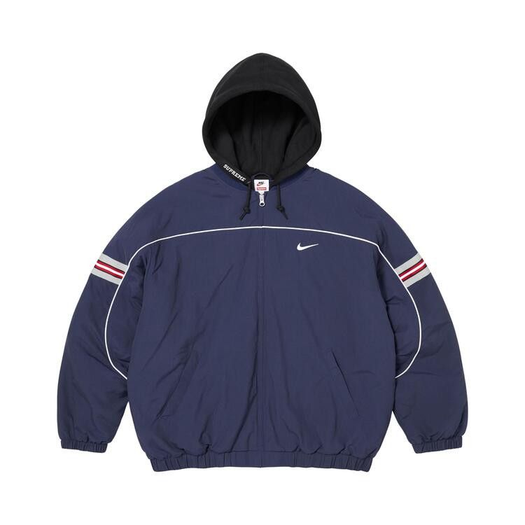 Supreme x Nike Nylon Hooded Jacket Navy - Im Your Wardrobe