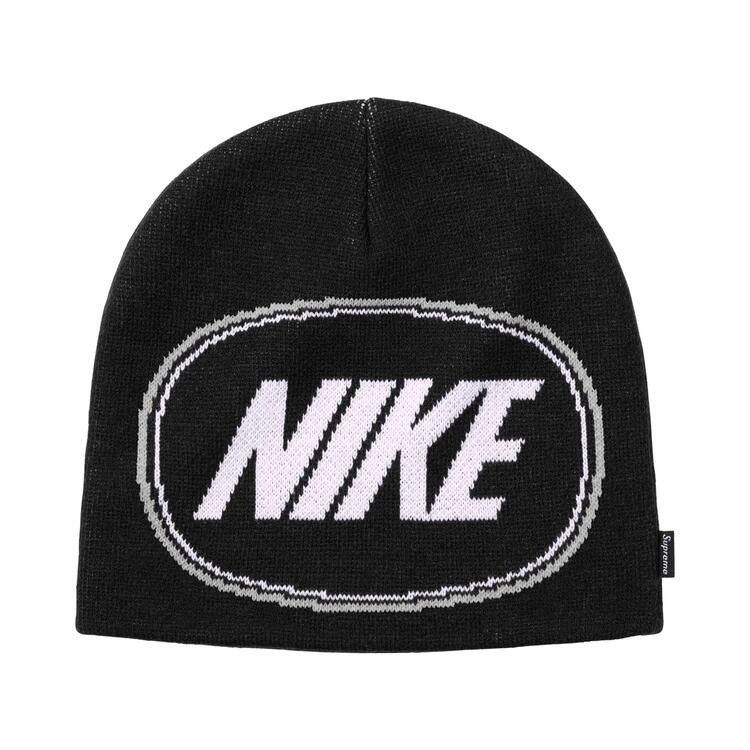 Supreme x Nike Oval Beanie (FW26) Black - Im Your Wardrobe