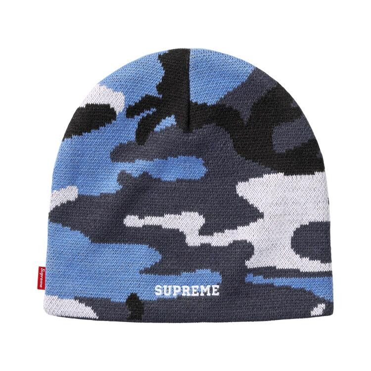 Supreme x Nike Oval Beanie (FW26) Blue Camo - Im Your Wardrobe
