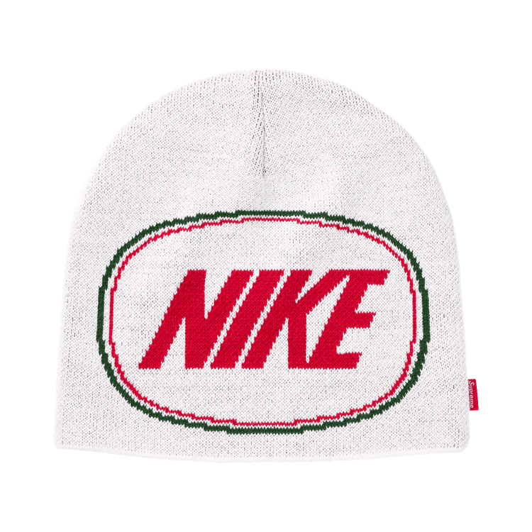 Supreme x Nike Oval Beanie (FW26) White - Im Your Wardrobe