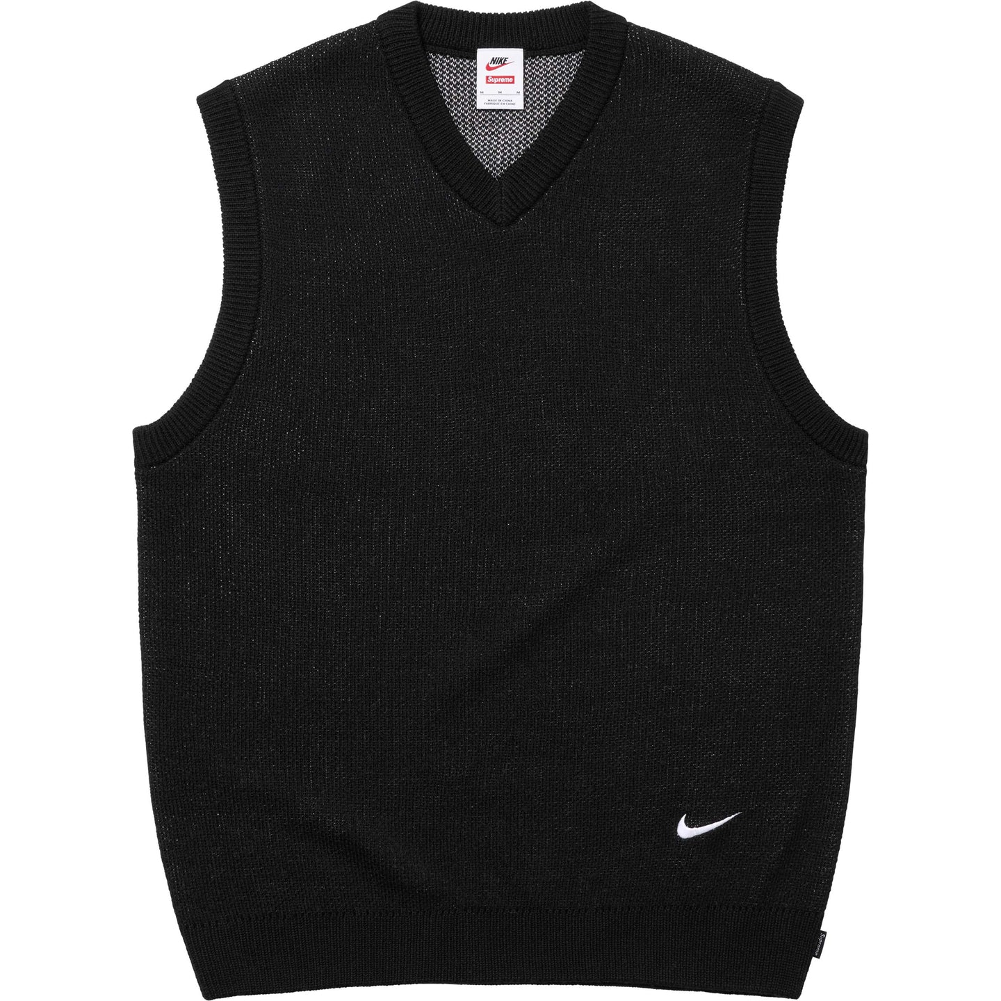 Supreme x Nike Sweater Vest 'Black' (SS25) - Im Your Wardrobe