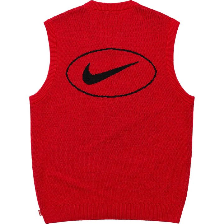 Supreme x Nike Sweater Vest 'Red' (SS25)