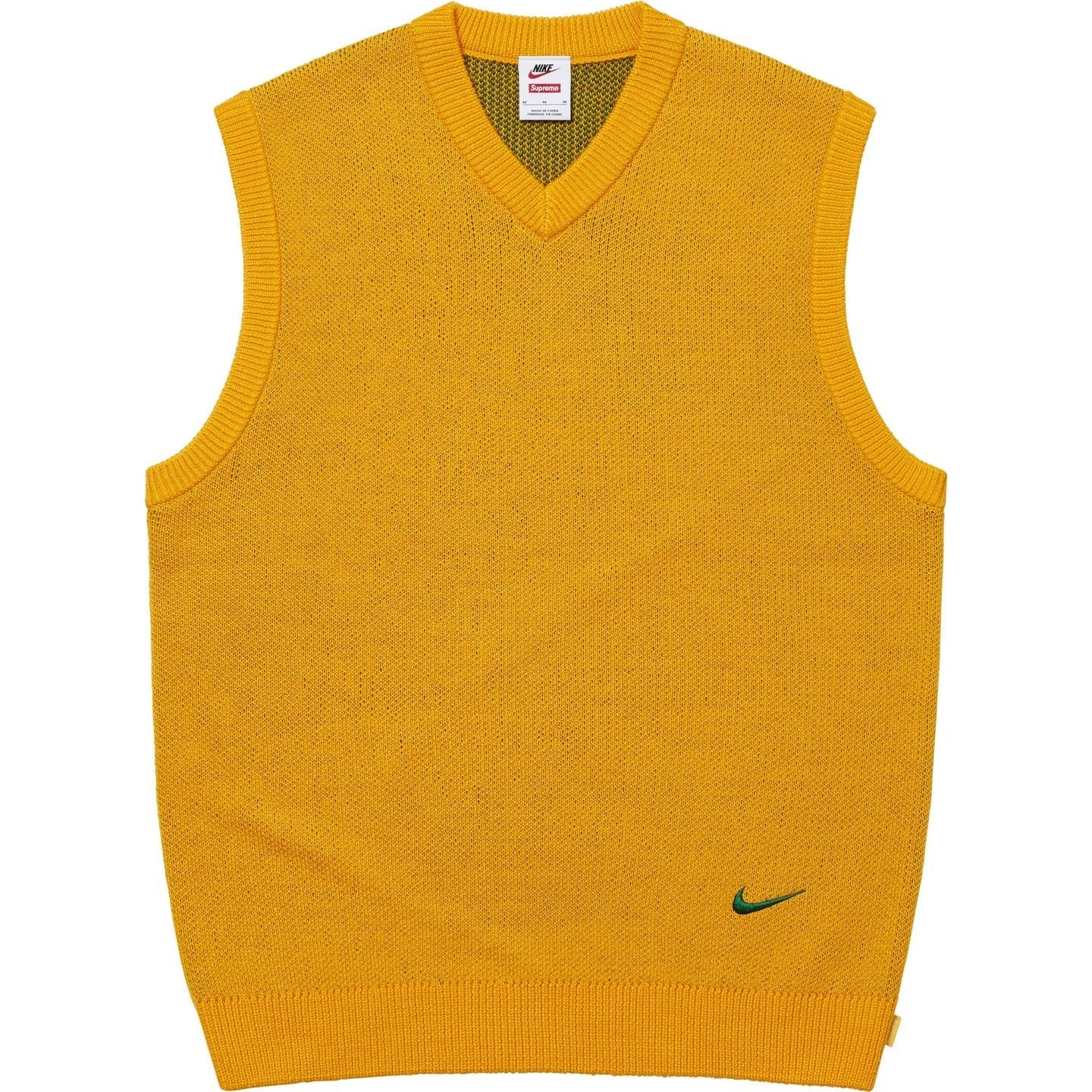 Supreme x Nike Sweater Vest 'Yellow' (SS25)