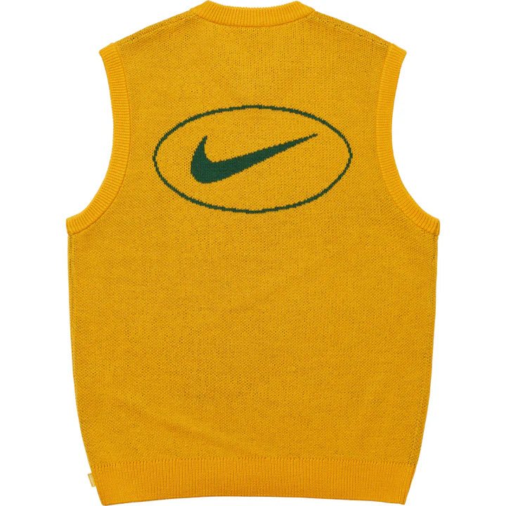 Supreme x Nike Sweater Vest 'Yellow' (SS25)