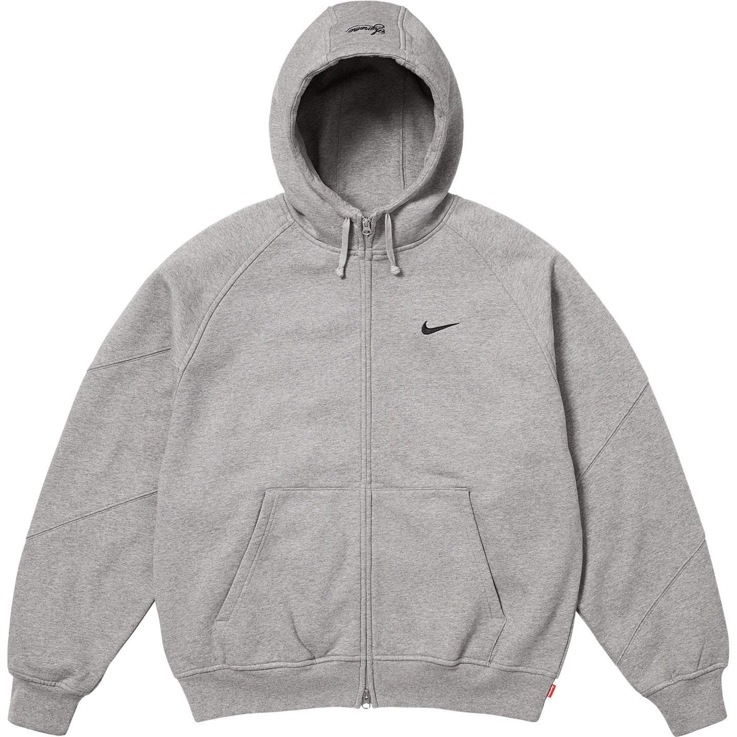 Supreme x Nike Zip Up Hooded Sweatshirt 'Heather Grey' (SS25) - Im Your Wardrobe