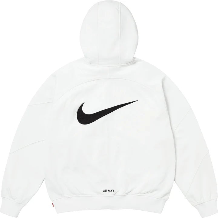 Supreme x Nike Zip Up Hooded Sweatshirt 'White' (SS25) - Im Your Wardrobe