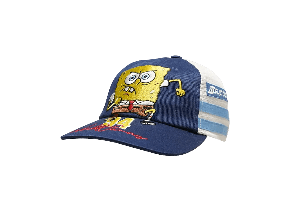 Supreme x SpongeBob Jeff Hamilton Mesh Back 6-Panel White - Im Your Wardrobe