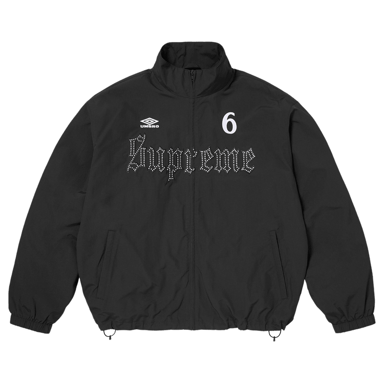 Supreme x Umbro Rhinestone Track Jacket Black - Im Your Wardrobe
