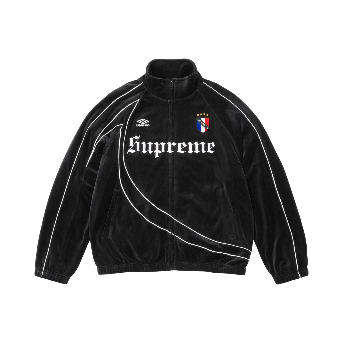 Supreme x Umbro Velour Track Jacket Black - Im Your Wardrobe
