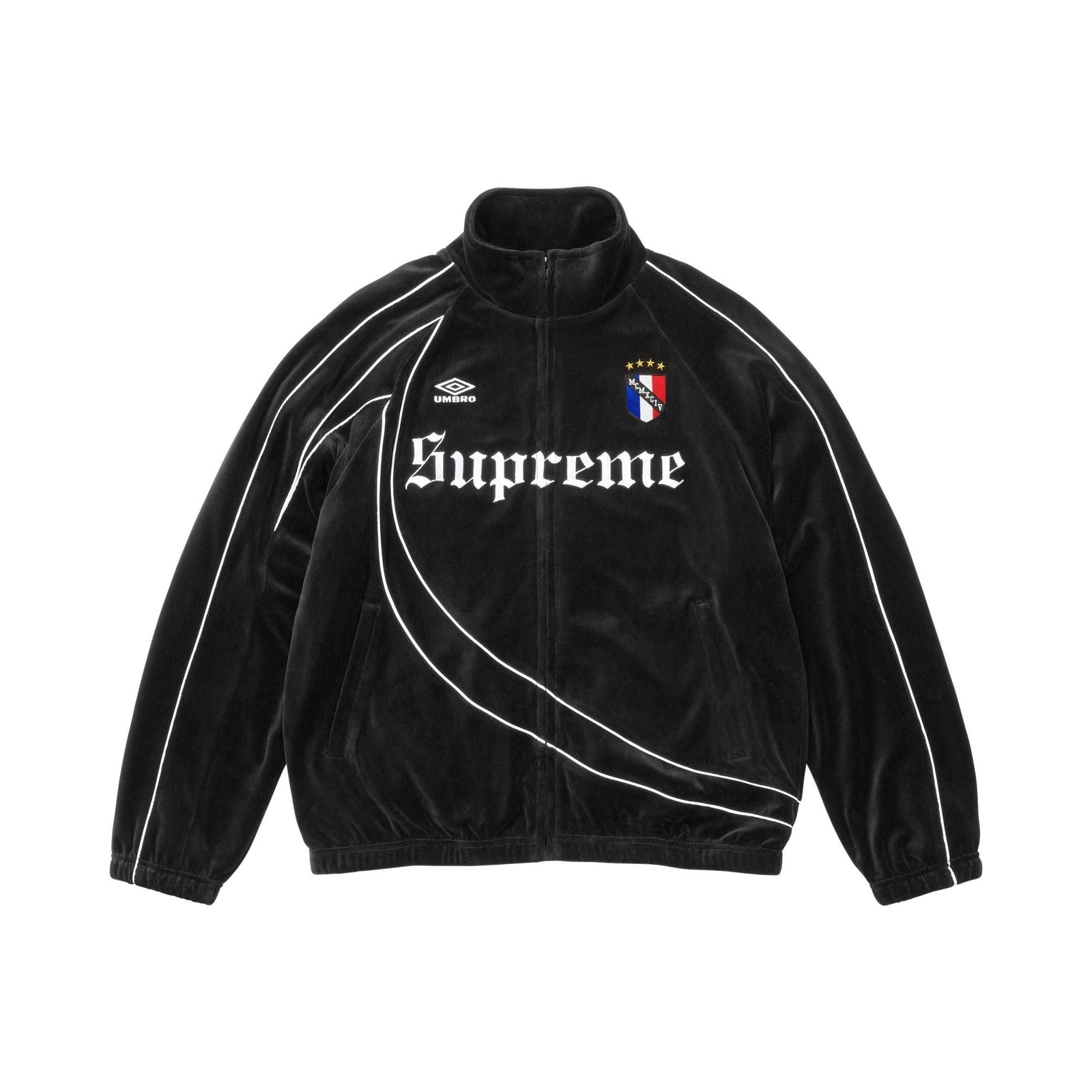Supreme x Umbro Velour Track Jacket Black - Im Your Wardrobe
