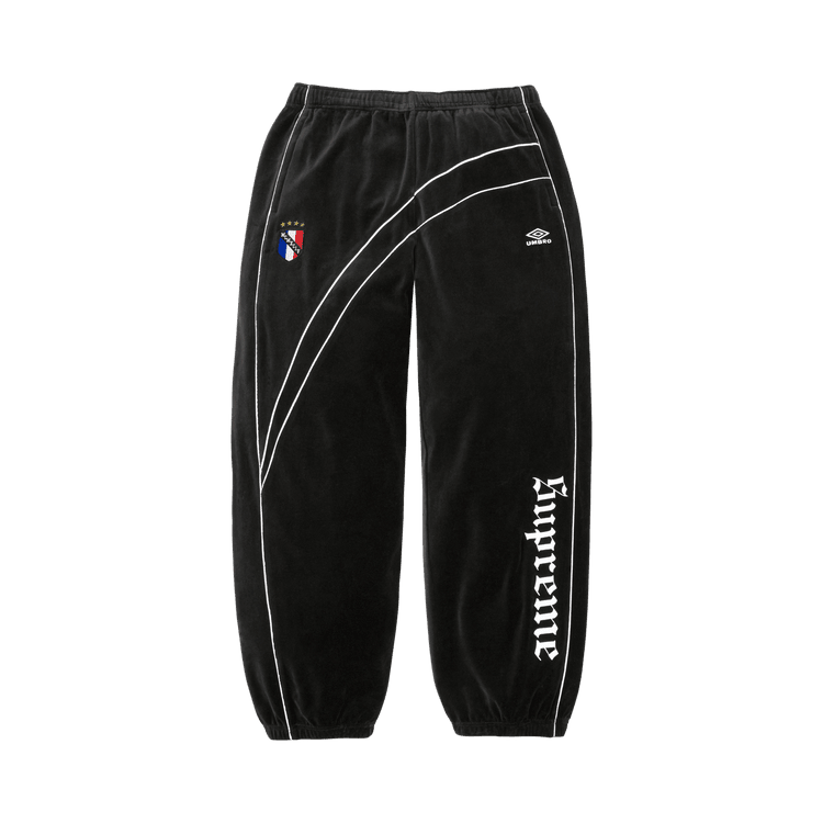 Supreme x Umbro Velour Track Pant Black - Im Your Wardrobe