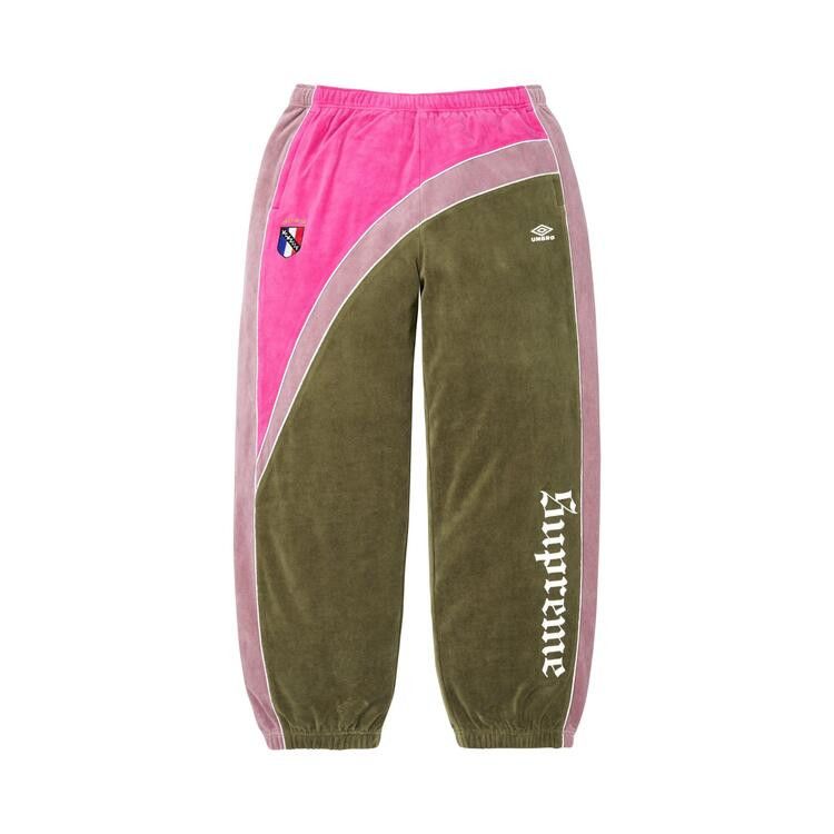 Supreme x Umbro Velour Track Pant Olive - Im Your Wardrobe