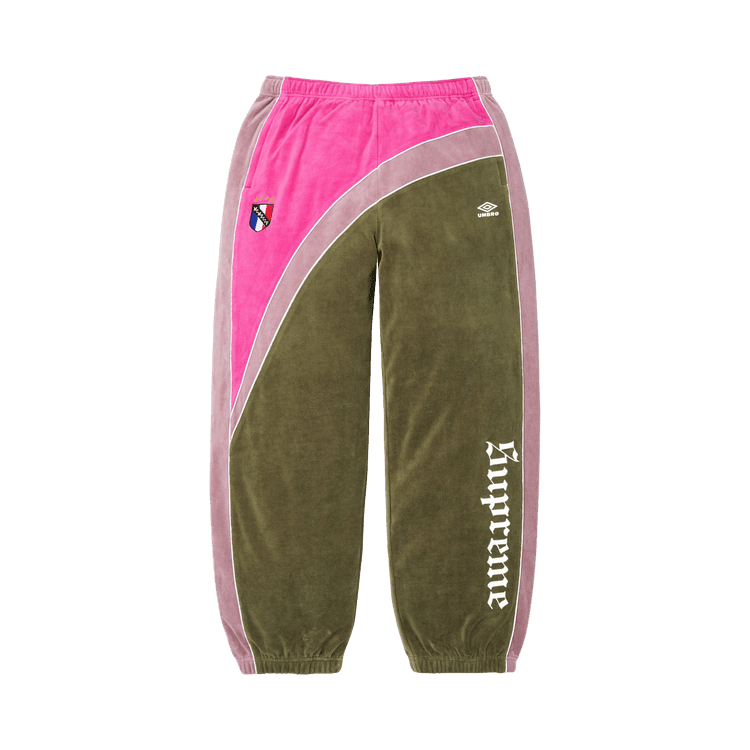 Supreme x Umbro Velour Track Pant Olive - Im Your Wardrobe