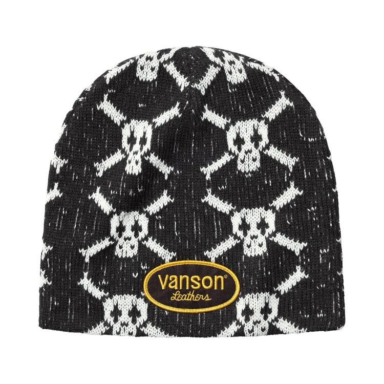 Supreme x Vanson Leathers Skull Beanie (FW26) Black - Im Your Wardrobe