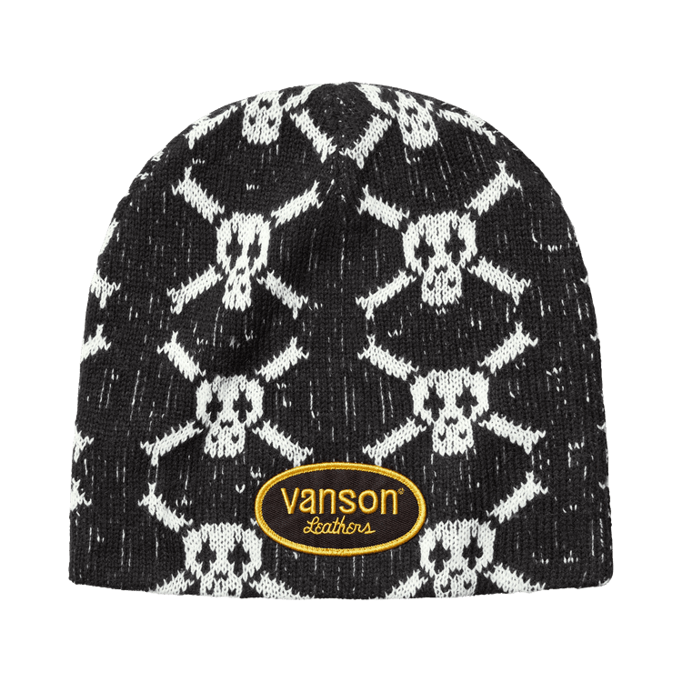 Supreme x Vanson Leathers Skull Beanie (FW26) Black - Im Your Wardrobe