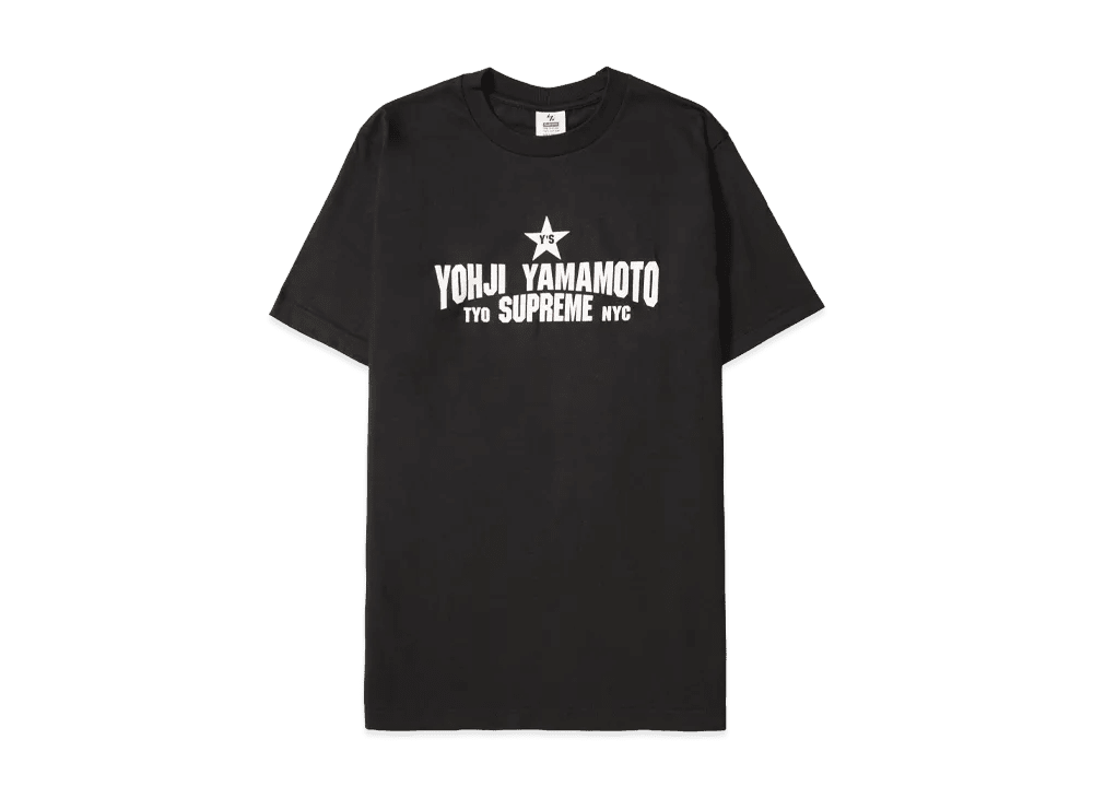 Supreme x Y's by Yohji Yamamoto Star Tee Black - Im Your Wardrobe