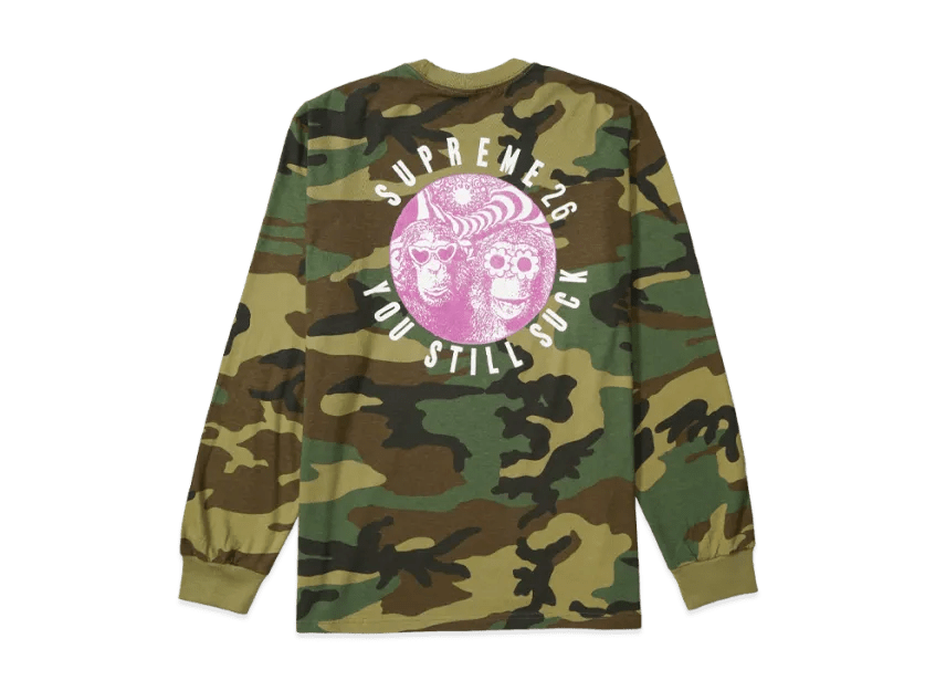 Supreme You Still S**k L/S Tee Woodland Camo - Im Your Wardrobe
