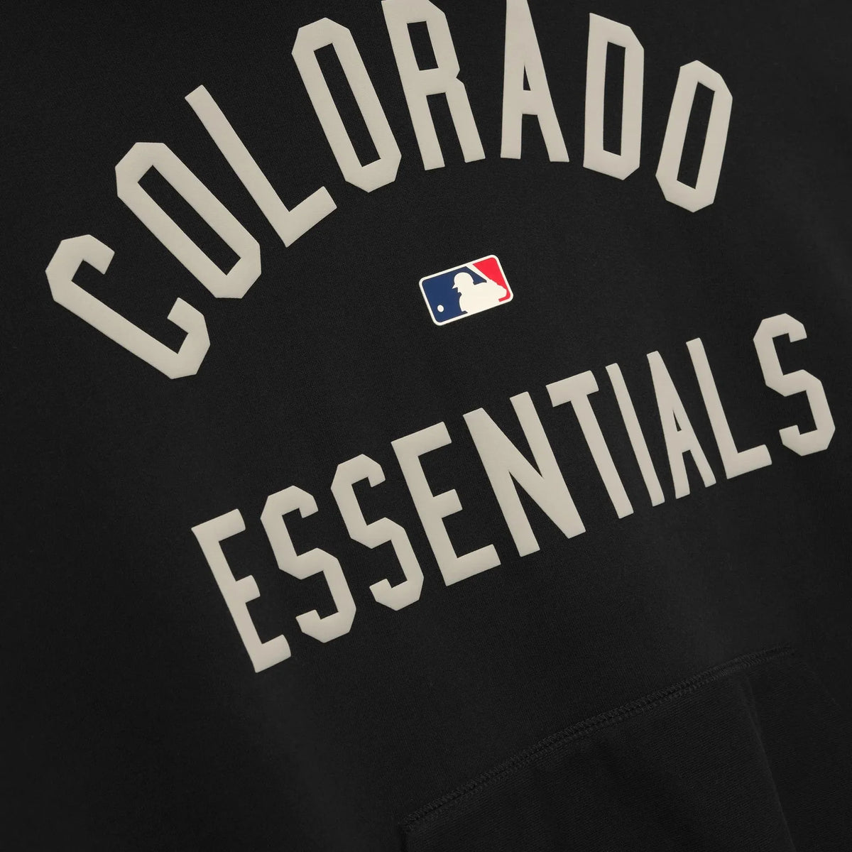 Fear of God Essentials Rockies Sport Hoodie Vintage Black/Purple Reign