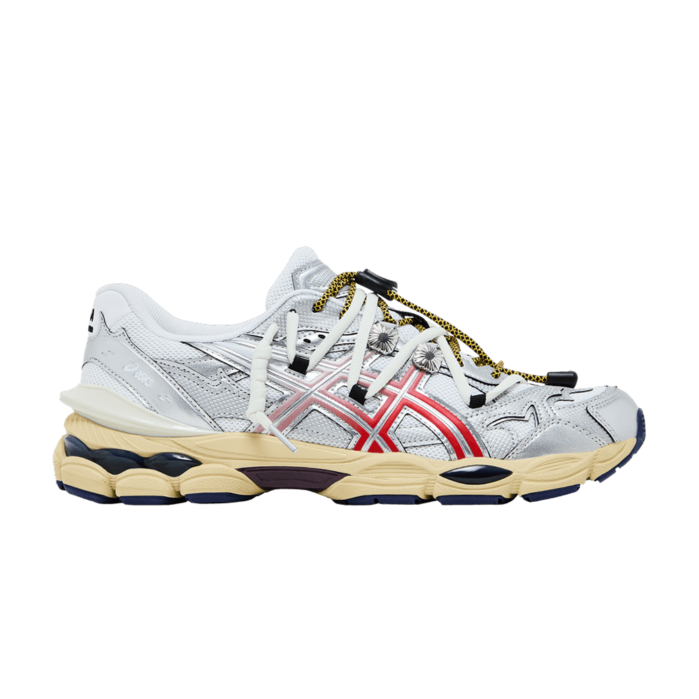 TOGA x ASICS Gel Cumulus 16 TG White Red Pure Silver - Im Your Wardrobe