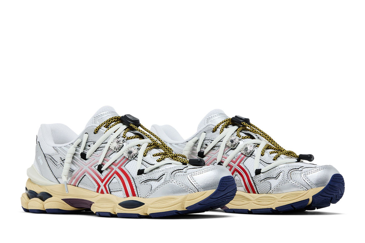 TOGA x ASICS Gel Cumulus 16 TG White Red Pure Silver - Im Your Wardrobe