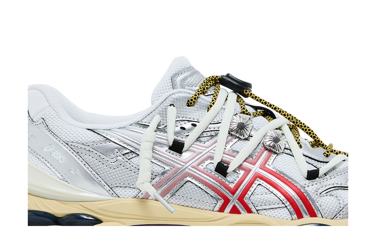 TOGA x ASICS Gel Cumulus 16 TG White Red Pure Silver - Im Your Wardrobe