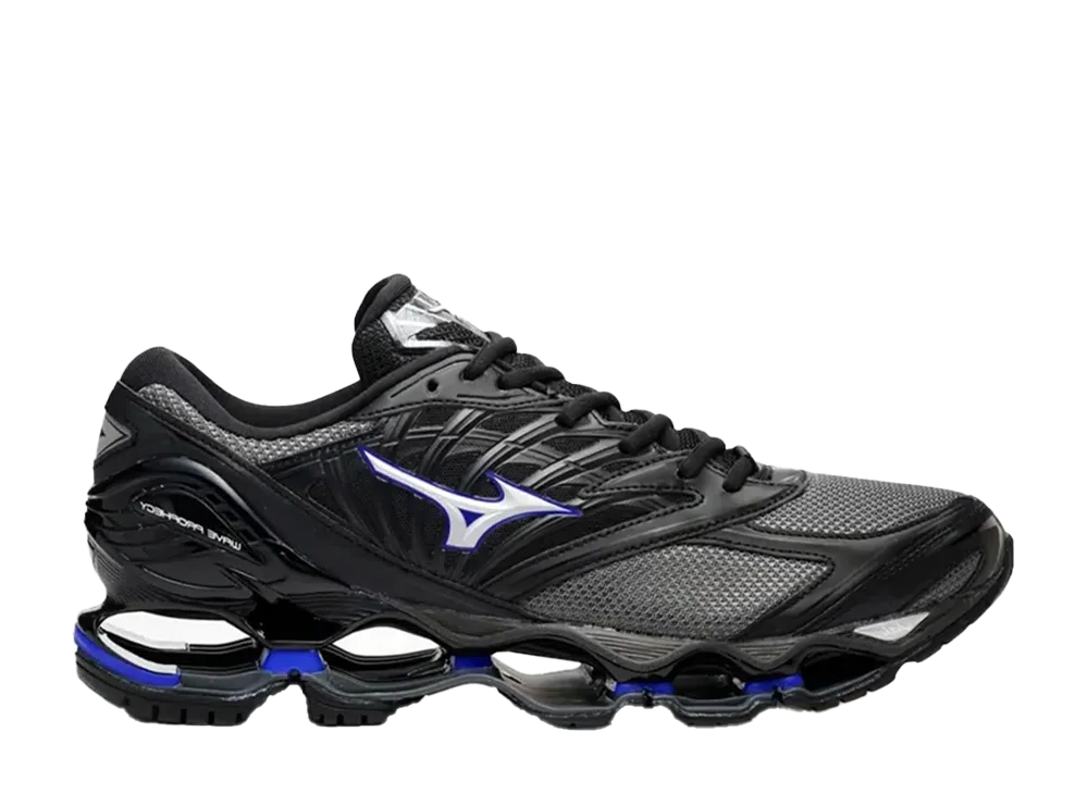 Mizuno Wave Prophecy LS Charcoal Silver Blue