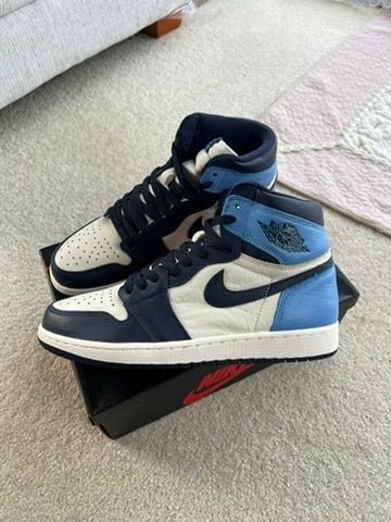 [USED A+] Jordan 1 High Obsidian - 9 US (10.5 Women&#39;s) - Im Your Wardrobe