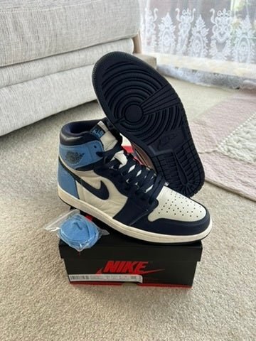 [USED A+] Jordan 1 High Obsidian - 9 US (10.5 Women&#39;s) - Im Your Wardrobe