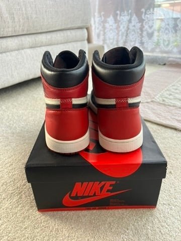 [USED A] Jordan 1 Retro High Bred Toe (2018) - 9.5 US (11 Women&#39;s) - Im Your Wardrobe