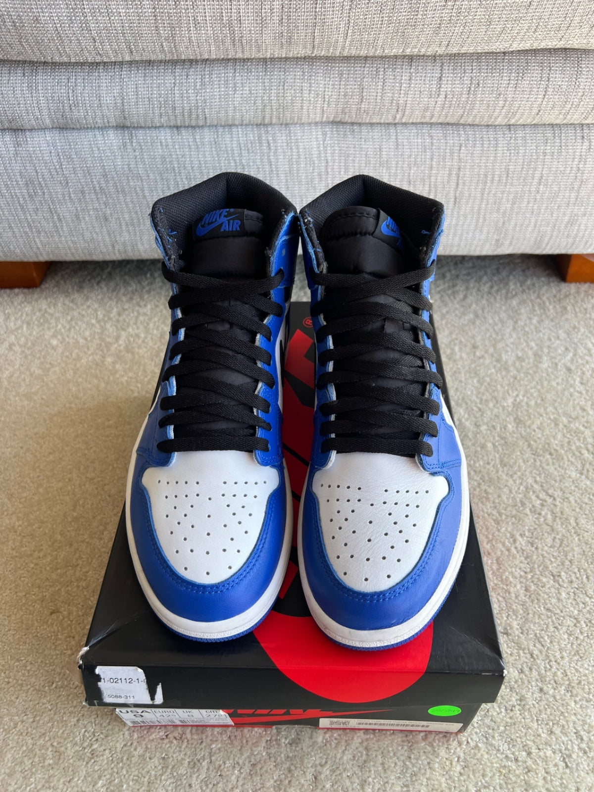 [USED A+] Jordan 1 Retro High &#39;Game Royal&#39; (2018) - 9 US (10.5 Women&#39;s) - Im Your Wardrobe