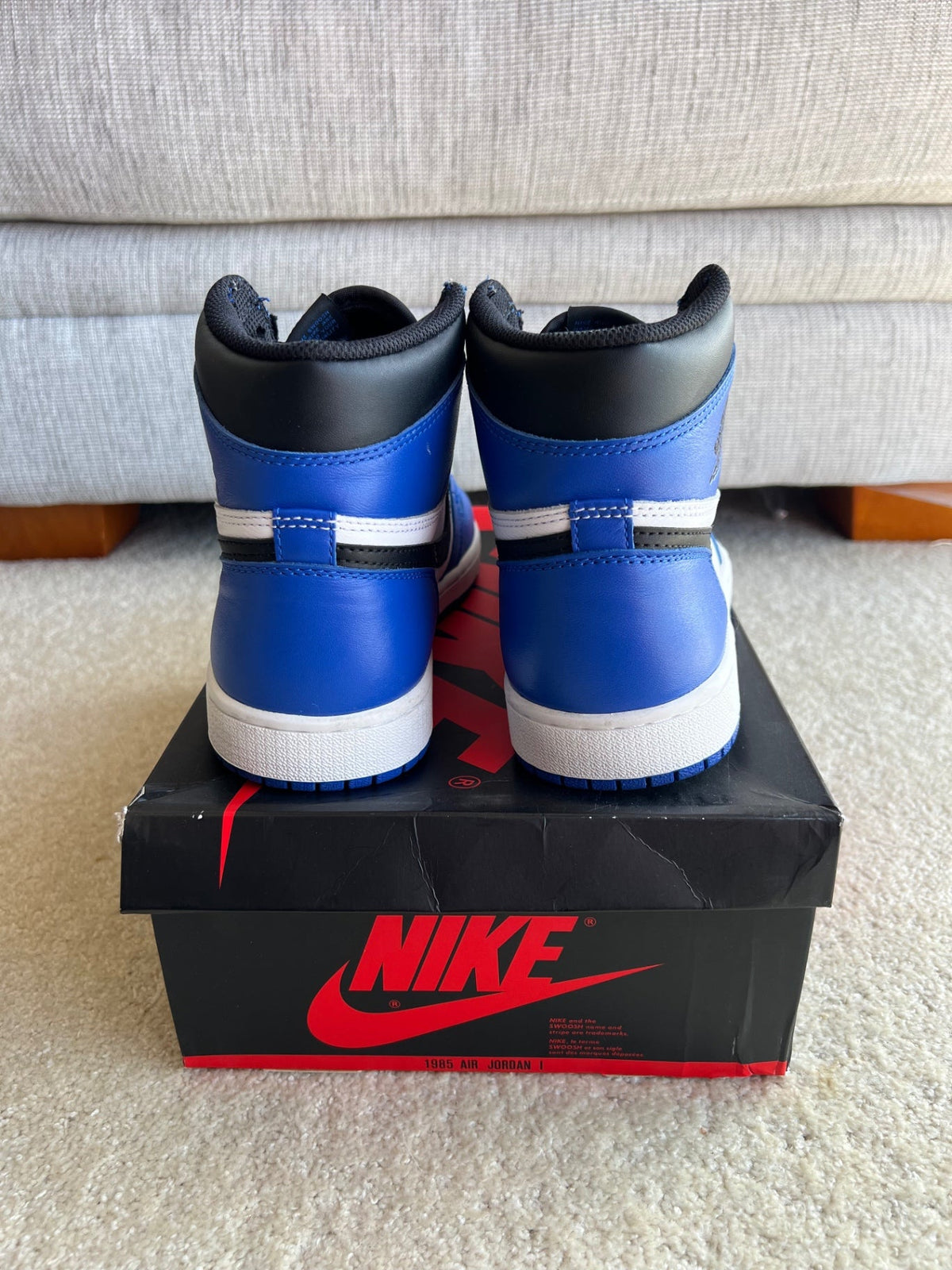 [USED A+] Jordan 1 Retro High &#39;Game Royal&#39; (2018) - 9 US (10.5 Women&#39;s) - Im Your Wardrobe