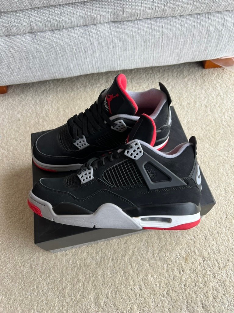 [USED A+] Jordan 4 Retro OG &#39;Bred&#39; (2019) - 9 US (10.5 Women&#39;s) - Im Your Wardrobe