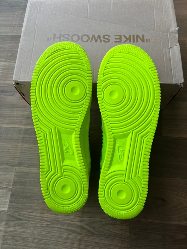 [USED A+] Nike Air Force 1 Low x Off - White &#39;Volt&#39; - 12 US (13.5 Women&#39;s) - Im Your Wardrobe