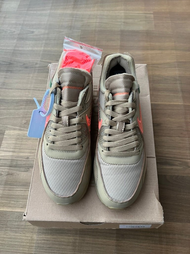 [USED A] Nike Air Max 90 x Off - White &#39;Desert Ore&#39; - 7 US (8.5 Women&#39;s) - Im Your Wardrobe