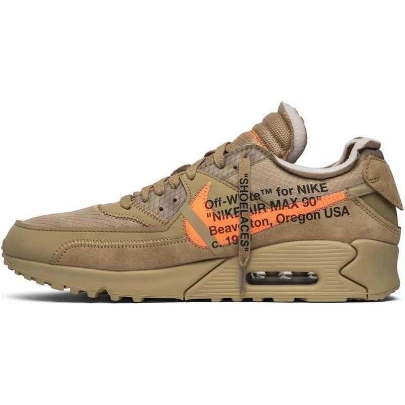 [USED A] Nike Air Max 90 x Off-White 'Desert Ore' - 7 US (8.5 Women's)