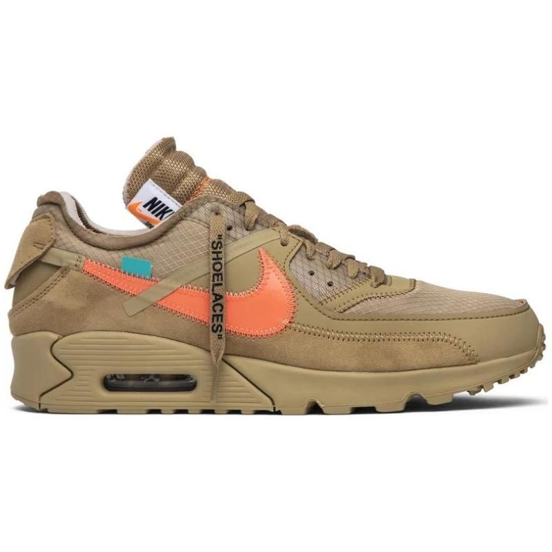 [USED A] Nike Air Max 90 x Off-White 'Desert Ore' - 7 US (8.5 Women's)