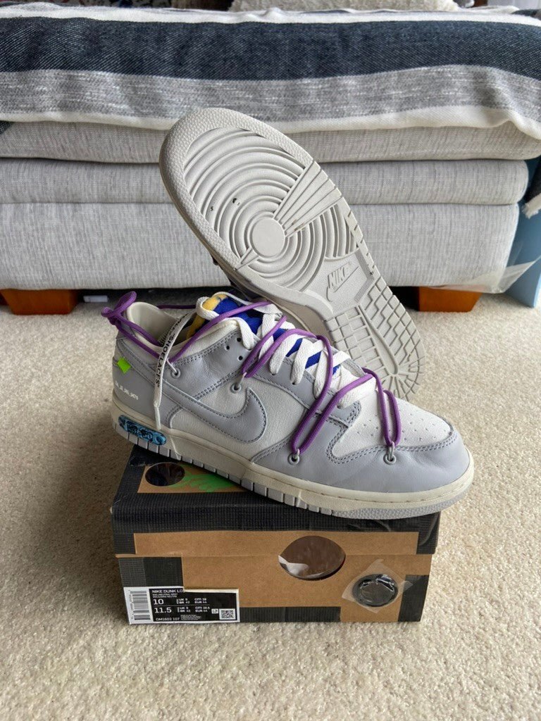 [USED A+] Nike Dunk Low x Off - White Lot 48 of 50 - 10 US (11.5 Women&#39;s) - Im Your Wardrobe