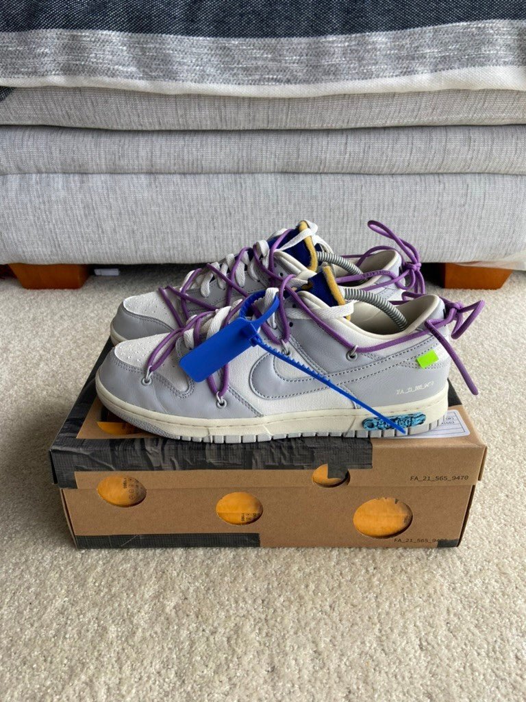 [USED A+] Nike Dunk Low x Off - White Lot 48 of 50 - 10 US (11.5 Women&#39;s) - Im Your Wardrobe