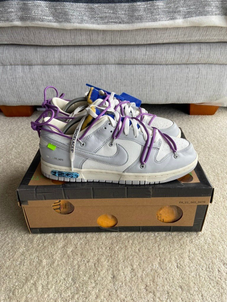 [USED A+] Nike Dunk Low x Off - White Lot 48 of 50 - 10 US (11.5 Women&#39;s) - Im Your Wardrobe